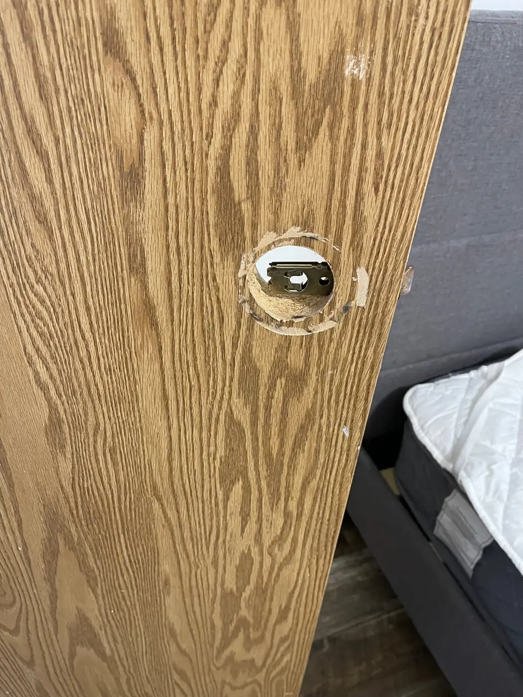 Not every door is worth saving — this one needed a slab.