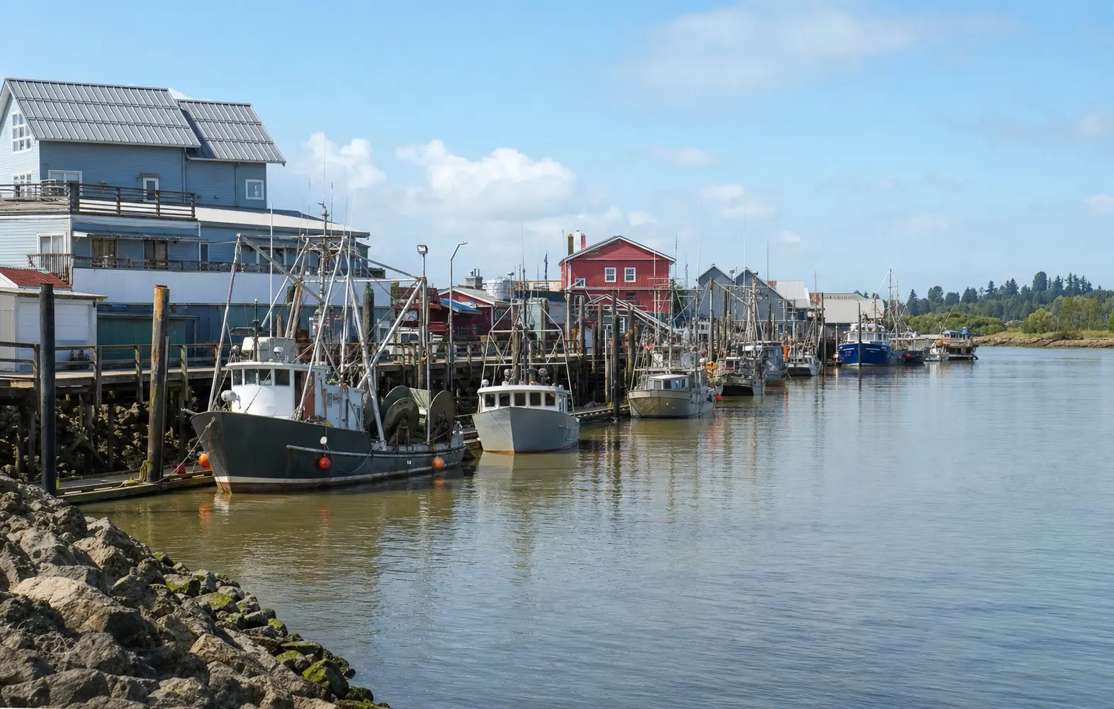 Fishing boats in Steveston Harbour, Richmond, British Columbia