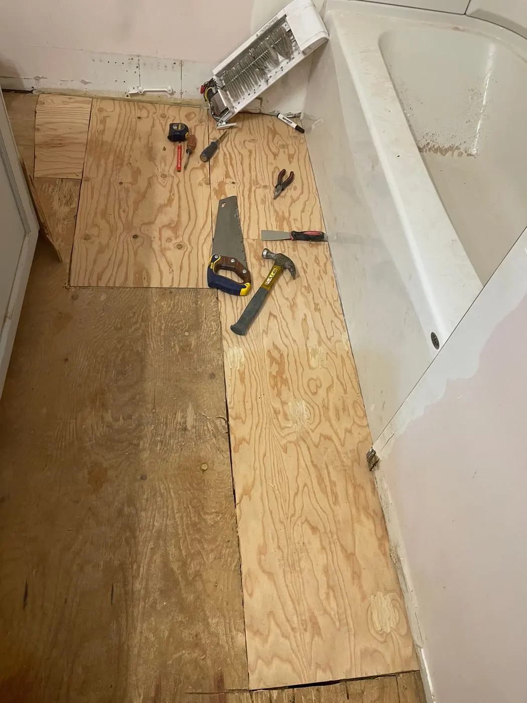 Subfloor Repair work detail 2