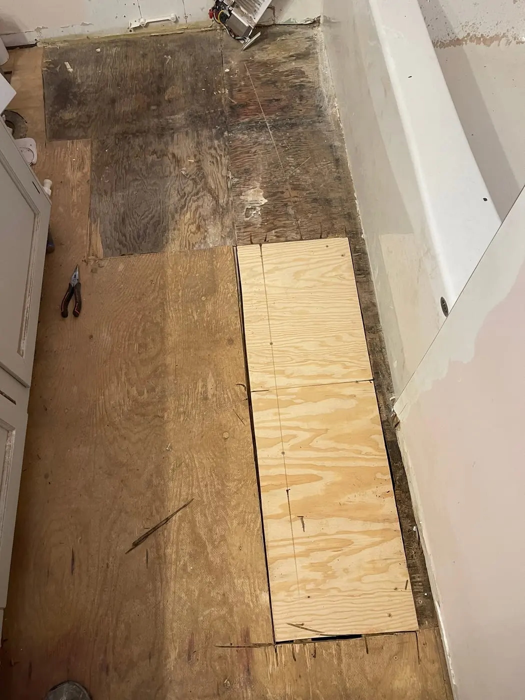Subfloor Repair work detail 3